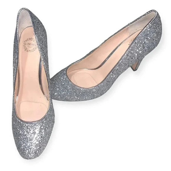 I Miller silver glitter heels - Picture 1 of 4